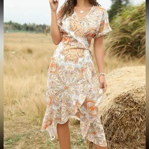 High Low  dress size small wrap waist